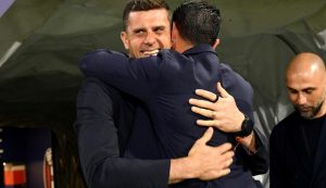 Thiago Motta a bordocampo – foto LaPresse – Fattidipallone.it