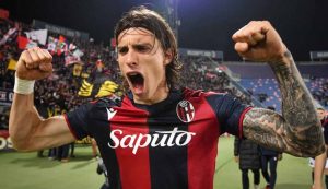 Riccardo Calafiori, ai tempi del Bologna - foto LaPresse – Fattidipallone.it