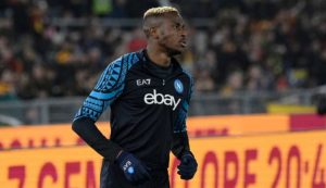Victor Osimhen col Napoli - foto LaPresse - Fattidipallone.it