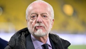Aurelio De Laurentiis, patron del Napoli – foto LaPresse – Fattidipallone.it