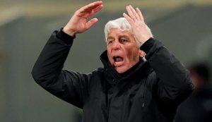 Gian Piero Gasperini arrabbiato - foto LaPresse - Fattidipallone.it