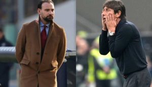 Giovanni Manna e Antonio Conte - foto LaPresse - Fattidipallone.it