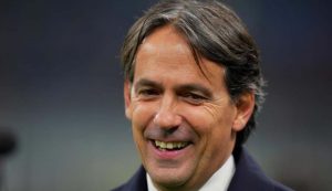 Simone Inzaghi sorride - foto LaPresse - Fattidipallone.it